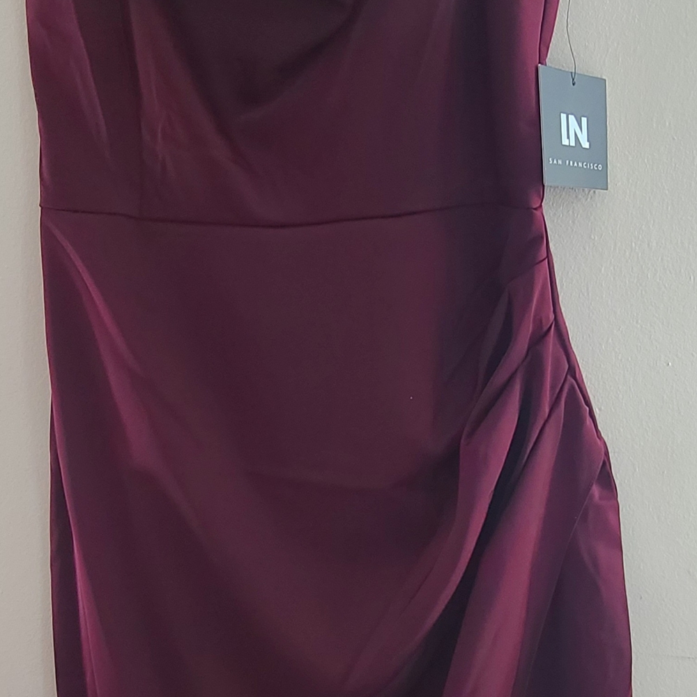 Stylish I.N. San Francisco Wine Colored Dress